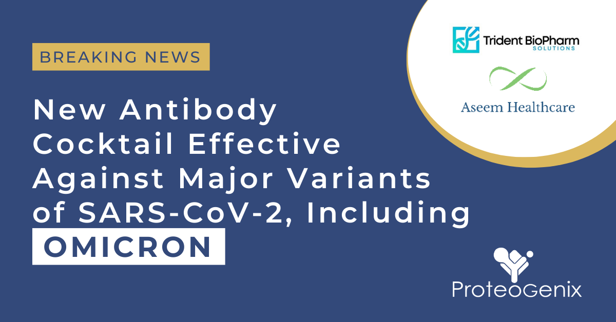 ProteoGenix, Aseem Healthcare, and Trident Biopharm Solutions Announce
